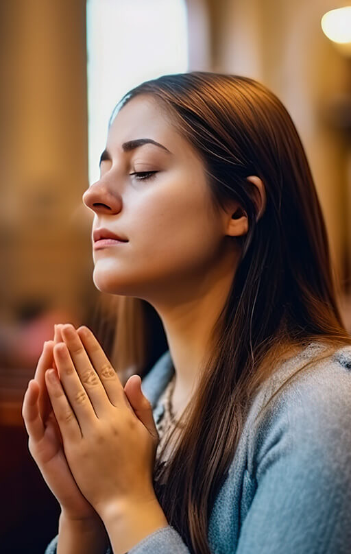 Women praying